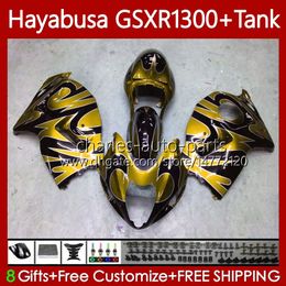 Bodywork For SUZUKI Hayabusa GSXR-1300 GSXR 1300 CC GSX-R1300 1996 2007 Bodys 74No.293 GSXR1300 1300CC 96 97 98 99 00 01 GSX Yellow flames R1300 02 03 04 05 06 07 Fairing