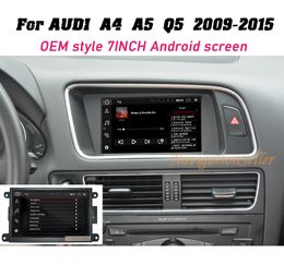 7.0 inç Araba DVD Oynatıcı Radyo Ses GPS Navigasyon Stereo Audi A4 A5 Q5 2009-2015 Mirrolink ile Symphony Konser Sistemi Bluetooth USB Desteği 4G WiFi
