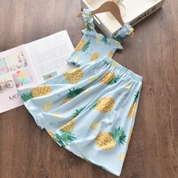 Bear Leader Floral Girls Sets Holiday Summer Kids Print T-shirt Skirt 2pcs Suit Kids Clothes Beach Girl Clothes Girls Outfit LJ200916