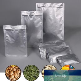 50 Pcs/lot Aluminium Foil Bag Self Seal Zipper Packing Food Bag Retail Resealable Baking Packaging Bag Pouch High Quality