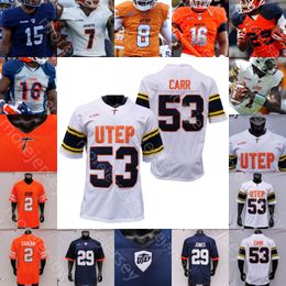 Football Jerseys UTEP Miners Football Jersey NCAA College Aaron Jones Gavin Hardison Tyrin Smith Reynaldo Flores Tyrice Knight Ronald Awatt Hankins Hylton Dennis B