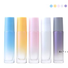 10ML Jade Roll On Bottle Travel Portable Mini Glass Essential Oil Bottles Natural Crystal Stone Cosmetic Empty Bottling RRB13232