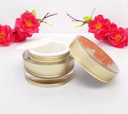 10g/10ml Golden colour Cream Jar,Acrylic Cosmetic Container, Makeup Sub-bottling, Canister 200pcs/lot SN435