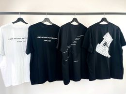 Men's Tees Fla autonomous paf4 0 Exhibition Limited basic slogan English alphabet printed short sleeve T-shirt loose high street vibe