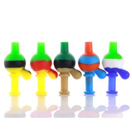 Accessories Quartz Banger Nails Carb Cap Mixed Colors with 4 Styles Food Grade for smoking