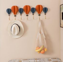 Wall decoration hook mHot Air Balloon rails metal wall pendant living room hot air balloon hanging wall decoration hooks