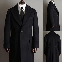 new year designer Woollen coat slim fit mens casual fashion winter overcoat wool jacket black gentleman wedding tuxedos