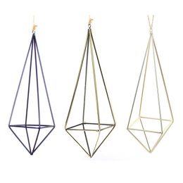 Hanging Air Plant Holder Geometric Planter Metal Airplant Rack Hanger C0125