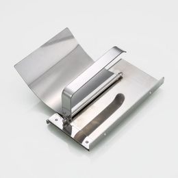 toilet paper Stainless steel roll holder mobile phone tissue hotel bathroom racks hardware LJ201204