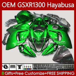 -Corpo iniezione per Suzuki Hayabusa GSXR-1300 GSXR 1300 cc 2008 2019 77No.006 GSX-R1300 GSXR1300 08 09 10 11 12 13 1300CC GSX R1300 14 15 16 17 18 19 OEM Fairing Pearl Green Blk