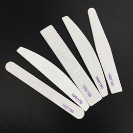 Professional Nail File 100/180 Half Moon Sandpaper Nail Sanding Blocks Grinding Polishing Manicure Care Tools