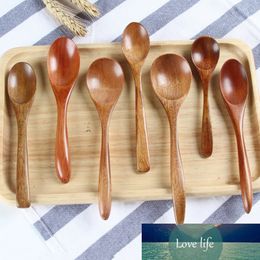 Hot Sale Wooden Milk Honey Soup Spoon Solid Wood Tableware Long Handle Teaspoon Coffee Spoon Stir Stick Kitchen Accessories Sets