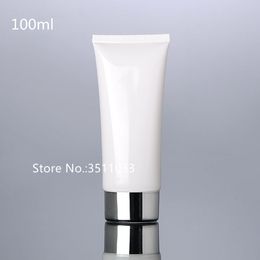 30PCS 100ml 100G White Refillable Empty Plastic Soft Tube Makeup Travel Face Cream Lotion GEL Cosmetic Container
