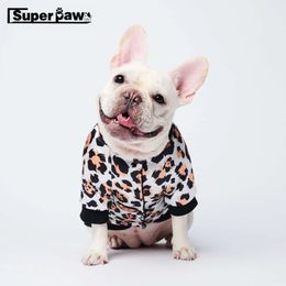 Leopard Print Winter Warm Pet Dog Clothes for Small Dogs French Bulldog Jacket Yorkie Teddy Outfit Chihuahua Coat Costume TPC14 T200710