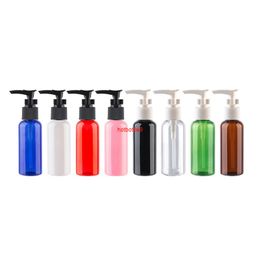 50ml x 50 Mini Plastic Bottles With Bayonet Pump Small Size Travel Bottle PET Cosmetic Containers For Facial Cleanser Packagingpls order