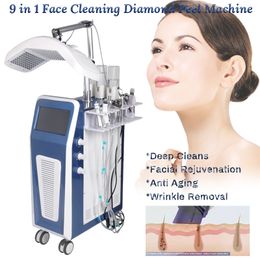 New Design 9 in 1 Hydra Dermabrasion Machine HydroDermabrasion BIO Facial Cleaning Skin Peel Beauty Machine