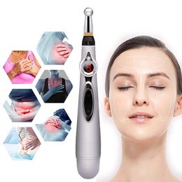Electronic Acupuncture Pen Electric Meridians Laser Therapy Heal Massage Pen Meridian Energy Pen Relief Pain Tools GGE2208