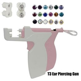 New Arrival T3 Professional Ear Piercing Gun Ear Piercing Instrument Tool Steel Earring Stud For Sold Set