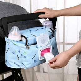 Baby Stroller Bags Large Capacity Mummy Maternity Nappy Bag For Mother Travel Diaper Nursing Hanging Storage Organizer Bag LJ201013