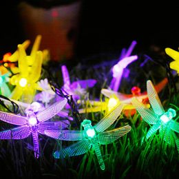 Strings 1.5M 10Led Christmas Lights Battery Small Dragonfly String Holiday Decoration Decorations 2022 Year