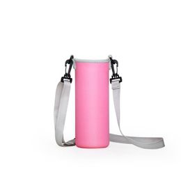 Wholesale Adjustable Strap bag Thermos Glass Water Bottle Holder Colour can be Customised Bottle Sleeve