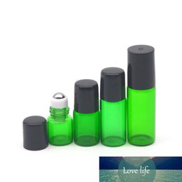 1pcs Green Color Roller 1ml 2ml 3ml 5ml Glass Bottle Empty Fragrance Perfume Sample Essential Oil Roll on Bottle