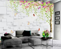 3d Wallpaper Mural Beautiful Butterfly Tree 3D Wallpaper Home Decor Living Room Bedroom Wallcovering HD Living 3d Wallpaper