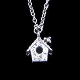 Fashion 17*15mm Cabin House Pendant Necklace Link Chain For Female Choker Necklace Creative Jewellery party Gift