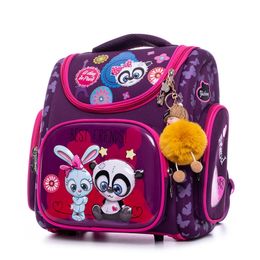 Waterproof Children School Bags Orthopaedic Backpack for Kids Primary Book Satchels Cartoon Panda owl Car Schoolbag Mochila 2020 LJ201225