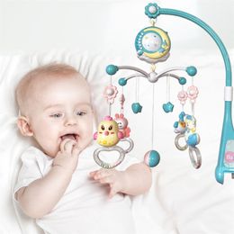 Baby Mobile Hanging Rattles Toys Wind-up Music Box Hanger DIY Hanging Baby Crib Mobile Bed Bell Toy Holder Arm Bracket Baby Gift LJ201114