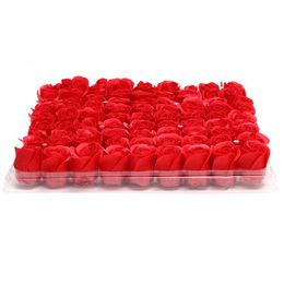 Wholesale 81pcs Box Handmade Rose Soap Artificial Dried Flowers Mothers Day Wedding Valentines Christmas Gift Decoration for Home