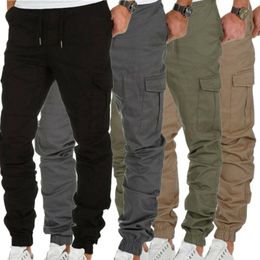 Erkek Joggers Elastik Bel İş Pantolonu Chino Pantolon Erkek Günlük Stil Kargo Joggers Pantolon Dipleri UK