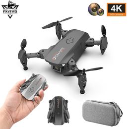 L23 Mini Drone 4K HD Dual Camera Drones Wifi FPV Height Keep Small Foldable Quadcopter RC Dron Toy For Children Boy Gift 220216
