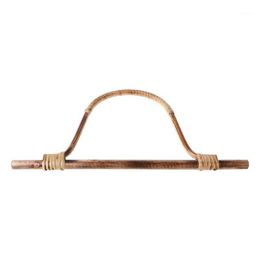 Bamboo Rattan Purse Hanger Bag Handle DIY Handbag Replacement Accessories Storage Bags