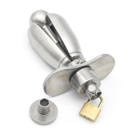 Heavy Stainless Steel Anal Dilators,Anus Expanding Chastity Device,Anal Plug,Chastity Lock,Buttplug SM sexy Toys For Women Men