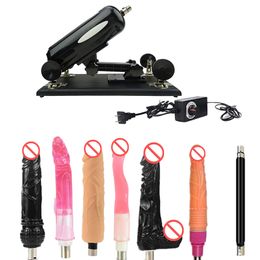 AKKAJJ Small Automatic Aldult Sex Furniture Thrusting Massage Machine Guns with Retractable Silicone Toys