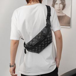 Men's Waist Bag Leather Male Fanny Pack Belt Bag for Man Pouch Phone Hip Bum Belts Travel Packs Women letter Wallets