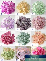 13New Colors 15cm 50PCS Artificial Hydrangea Flower Head for Diy Wedding Wall Flower Bouquet Wreath Home Decorative Flower