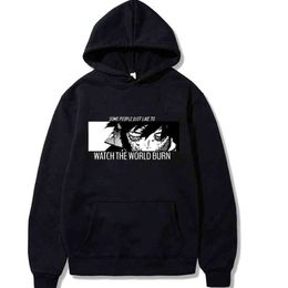 My Hero Academia Hoodies Men Women Hip Hop Sweatshirt Dabi Eyes Anime Black Hoodies Tops Clothes H1227