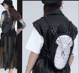 Fashion Backpack 3D Embossed Bird Skull Backpack Women Men unique Rock Bag whimsical Cool gifts Bag For Teenagers Halloween Bags for girls boys