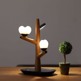 Cute Tree Shape Patted Silicone Night Light LED Lamp Christmas Gift for Kids Room Multicolor Touch Nightlight USB Charging