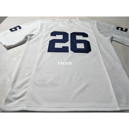 3740 Cheap #26 White Navy No Name Penn State Nittany Lion Alumni College Jersey or custom any name or number jersey