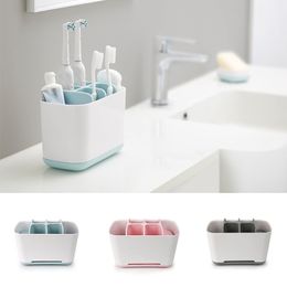 electric makeup brush UK - 2 Size Toothbrush Holder Case Shaving Makeup Brush Electric Toothbrush Toothpaste Holder Organizer Stand Bathroom Accessories C1003