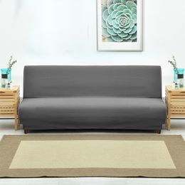 Universal Armless Sofa Bed Cover Folding Modern seat slipcovers stretch covers cheap Couch Protector Elastic Futon Spandex Cover 2225n