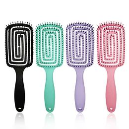 Arc Massage Comb Wide Teeth Anti-static Practical Anti-Entangling Salon Styling Comb Non-slip Comfort Hair Care Hairbrush