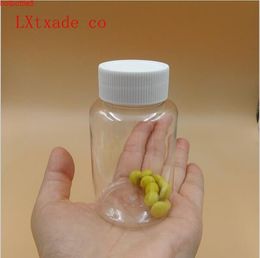 50 PCS Free Shipping 30 80 100 150 200 ML Clear Transparent Empty Plastic Pack Bottles Jars 1.7 2.8 3.5 5 7 OZ Pill Candy Bankgood qualtity