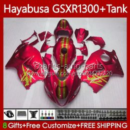 Hayabusa Body For SUZUKI GSXR 1300CC GSX R1300 1300 CC 1996-2007 74No.161 GSX-R1300 GSXR-1300 2002 2003 2004 2005 2006 2007 GSXR1300 96 97 Light red 98 99 00 01 Fairing