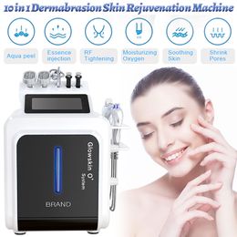 10 in 1 RF Face Lift Hydra Microdermabrasion Hydro Aqua Peeling Facial Machine Diamond