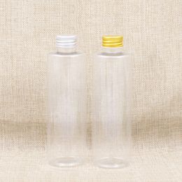 40pcs 200ml Empty Plastic Shampoo Cosmetic Bottles Aluminum Caps Lotion Container DIY Oil Washing Containers Metal Cap