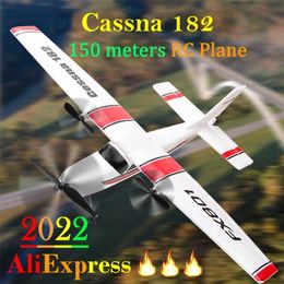 Beginner Electric Aeroplane RC RTF Epp Foam UAV Remote Control Glider Plane Kit Cassna 182 Aircraf More Battery Increase Fly Time 220216